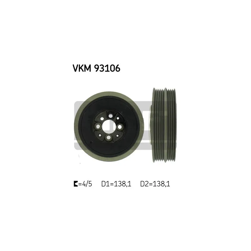 Poulie, vilebrequin SKF VKM 93106