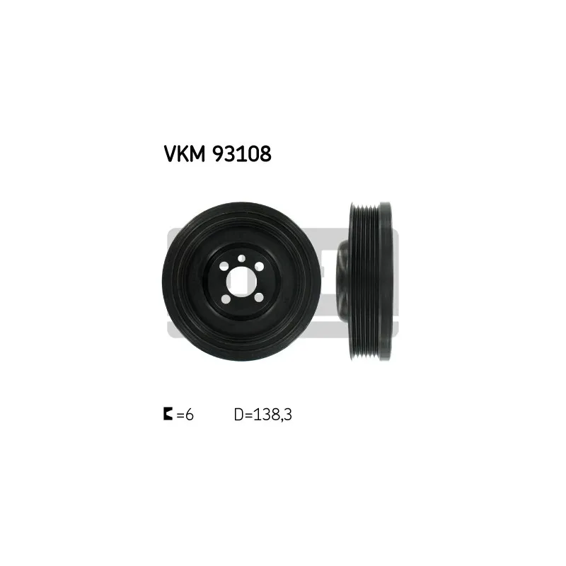 Poulie, vilebrequin SKF VKM 93108