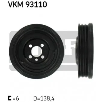 Poulie, vilebrequin SKF VKM 93110