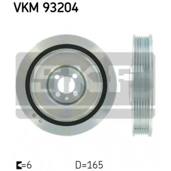 Poulie, vilebrequin SKF VKM 93204