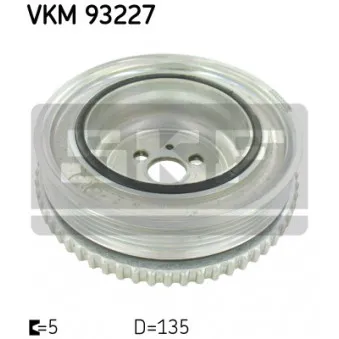 Poulie, vilebrequin SKF VKM 93227