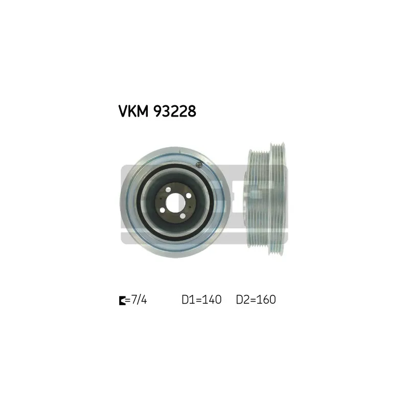 Poulie, vilebrequin SKF VKM 93228
