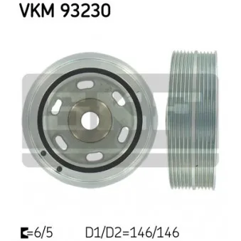 Poulie, vilebrequin SKF VKM 93230