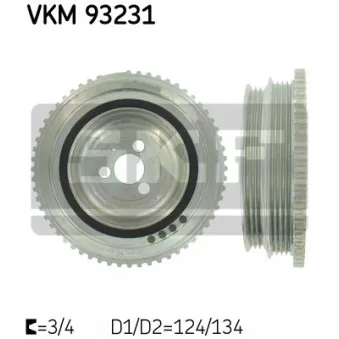 Poulie, vilebrequin SKF VKM 93231