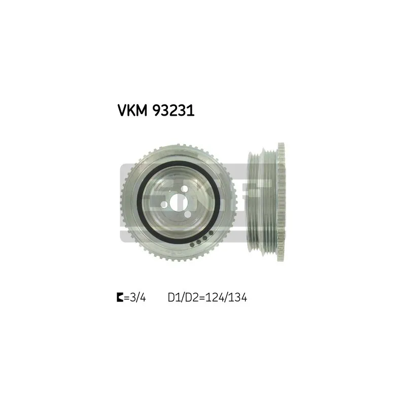 Poulie, vilebrequin SKF VKM 93231