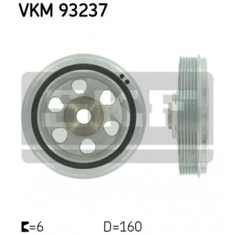 Poulie, vilebrequin SKF VKM 93237