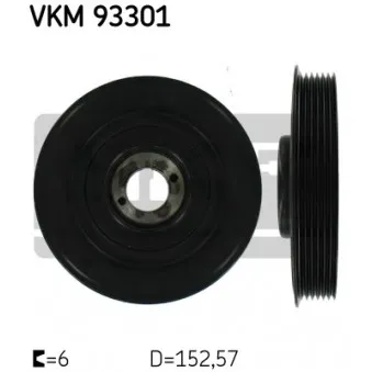 Poulie, vilebrequin SKF