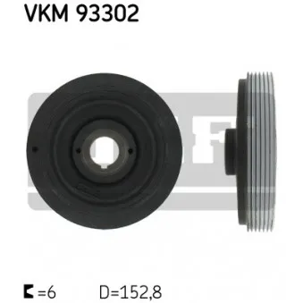 Poulie, vilebrequin SKF VKM 93302