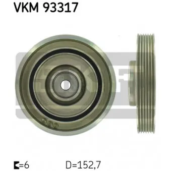 Poulie, vilebrequin SKF VKM 93317