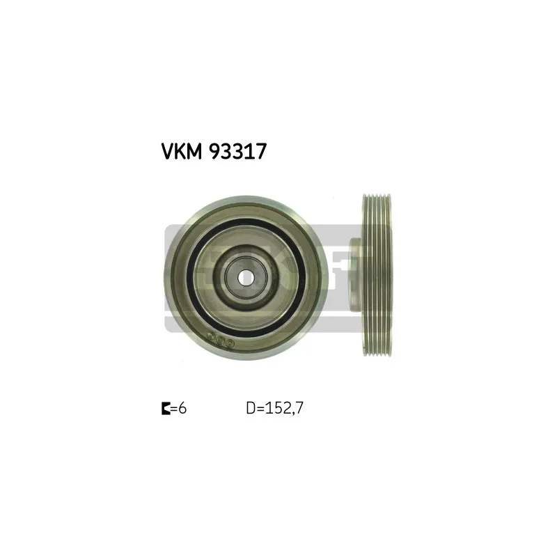Poulie, vilebrequin SKF VKM 93317