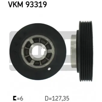 Poulie, vilebrequin SKF VKM 93319