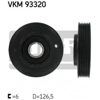 Poulie, vilebrequin SKF VKM 93320