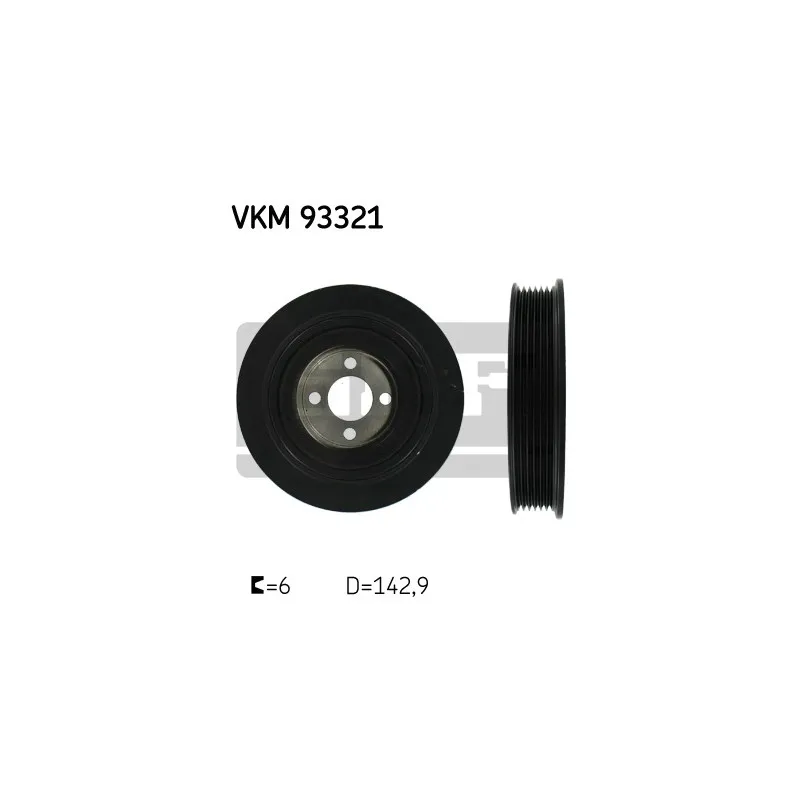 Poulie, vilebrequin SKF VKM 93321
