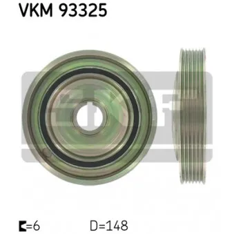 Poulie, vilebrequin SKF VKM 93325
