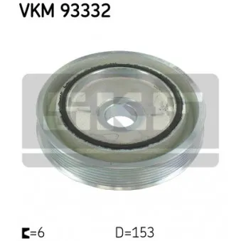 Poulie, vilebrequin SKF VKM 93332