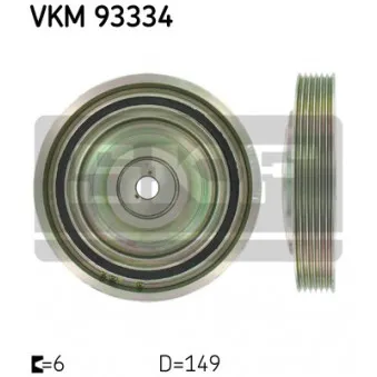 Poulie, vilebrequin SKF VKM 93334
