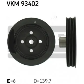 Poulie, vilebrequin SKF VKM 93402