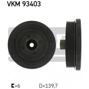 Poulie, vilebrequin SKF VKM 93403