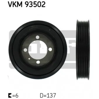 Poulie, vilebrequin SKF VKM 93502