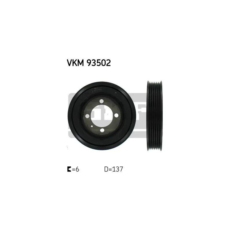 Poulie, vilebrequin SKF VKM 93502