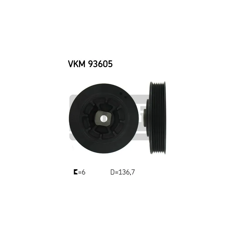 Poulie, vilebrequin SKF VKM 93605