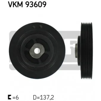 Poulie, vilebrequin SKF VKM 93609