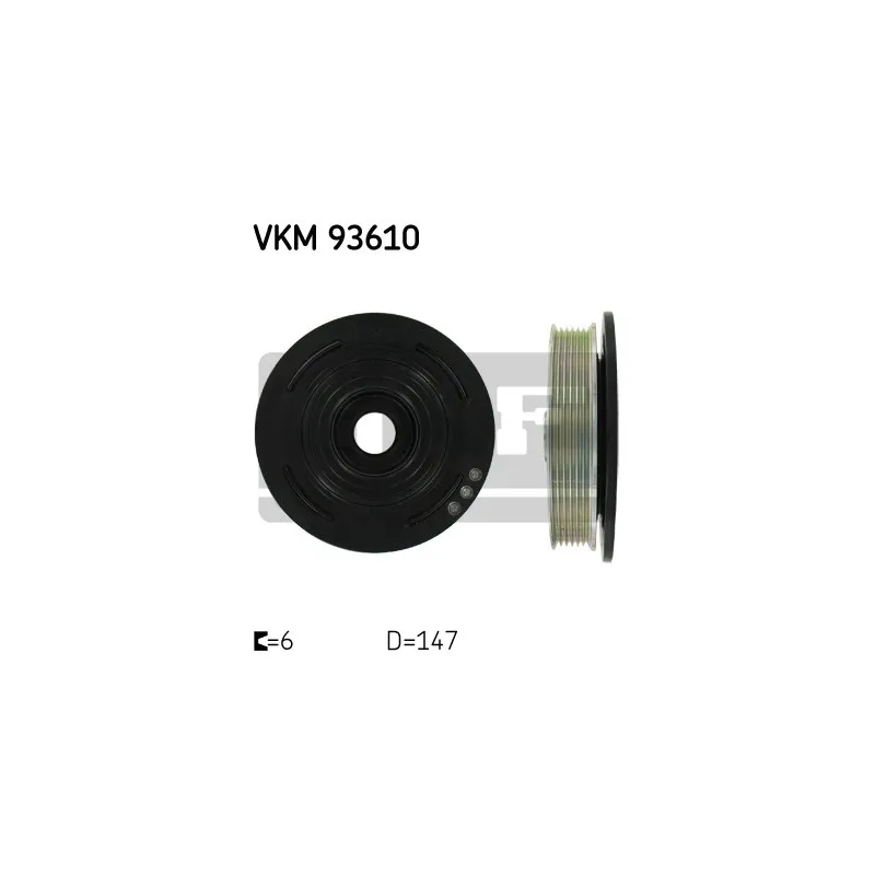 Poulie, vilebrequin SKF VKM 93610