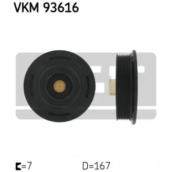 Poulie, vilebrequin SKF VKM 93616