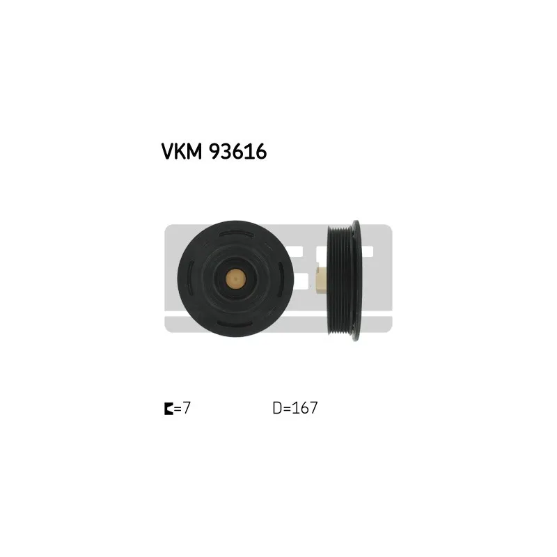 Poulie, vilebrequin SKF VKM 93616