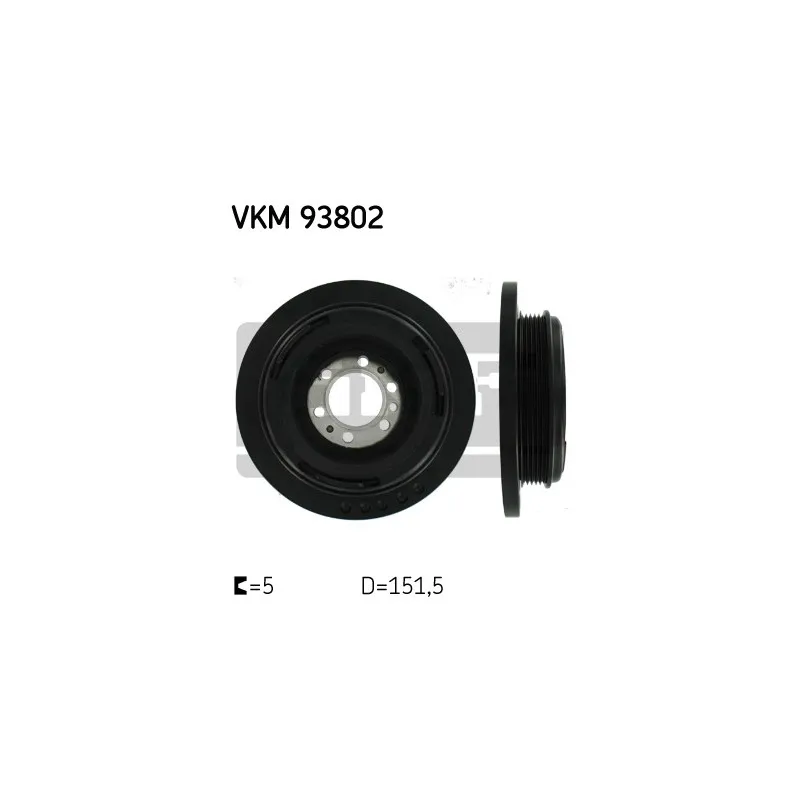 Poulie, vilebrequin SKF VKM 93802