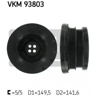 Poulie, vilebrequin SKF VKM 93803