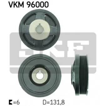 Poulie, vilebrequin SKF VKM 96000