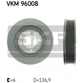 Poulie, vilebrequin SKF