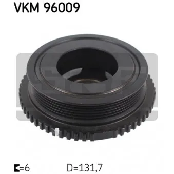 Poulie, vilebrequin SKF VKM 96009