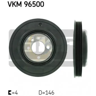 Poulie, vilebrequin SKF VKM 96500