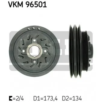 Poulie, vilebrequin SKF VKM 96501