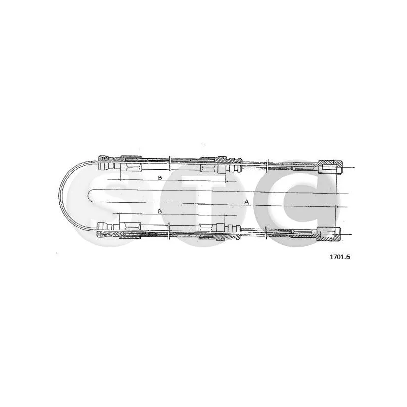 Tirette à câble, frein de stationnement STC T481291