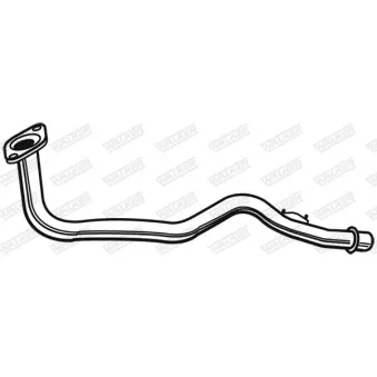 Tuyau d'échappement WALKER 02980