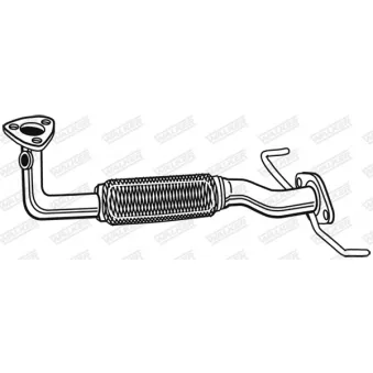 Tuyau d'échappement WALKER 04072