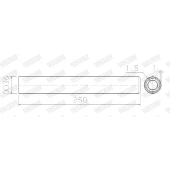 Tuyau d'échappement WALKER 04725