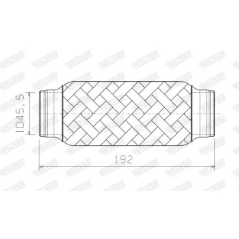 Tube ondulé, système d'échappement WALKER 05249