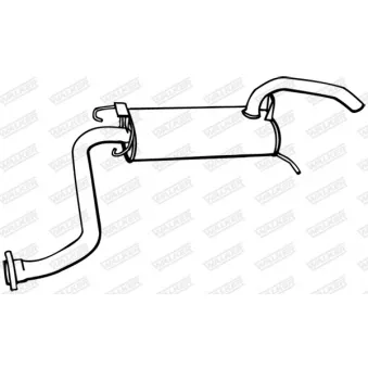 Silencieux arrière WALKER