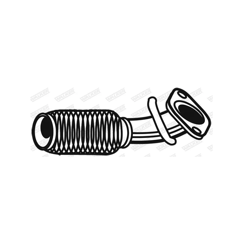 Tube ondulé, système d'échappement WALKER 06952