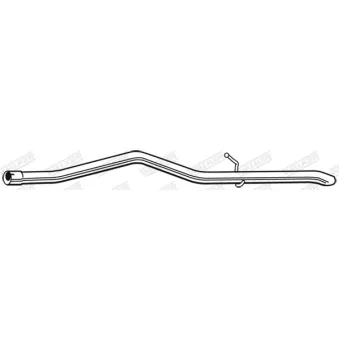 Tuyau d'échappement WALKER 07590