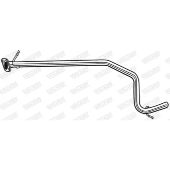 Tuyau d'échappement WALKER 07773