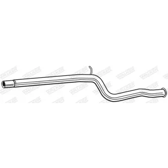 Tuyau d'échappement WALKER 08138