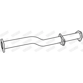 Tuyau d'échappement WALKER 08220