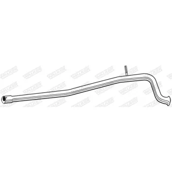 Tuyau d'échappement WALKER 08299