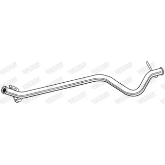Tuyau d'échappement WALKER 08555