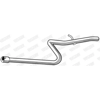Tuyau d'échappement WALKER 08969